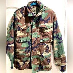 Us Army Cold Weather Jacket, Woodland Camo M-65